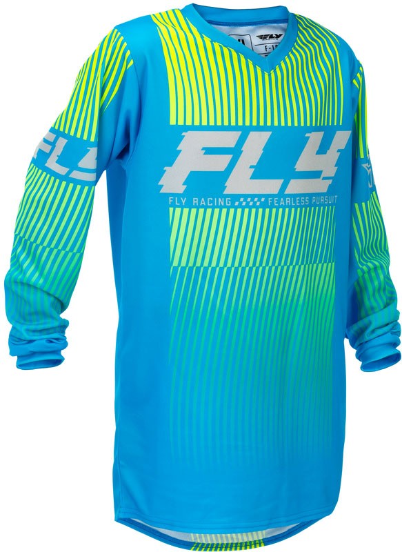 YOUTH F-16 JERSEY BLUE/HI-VIS YXL