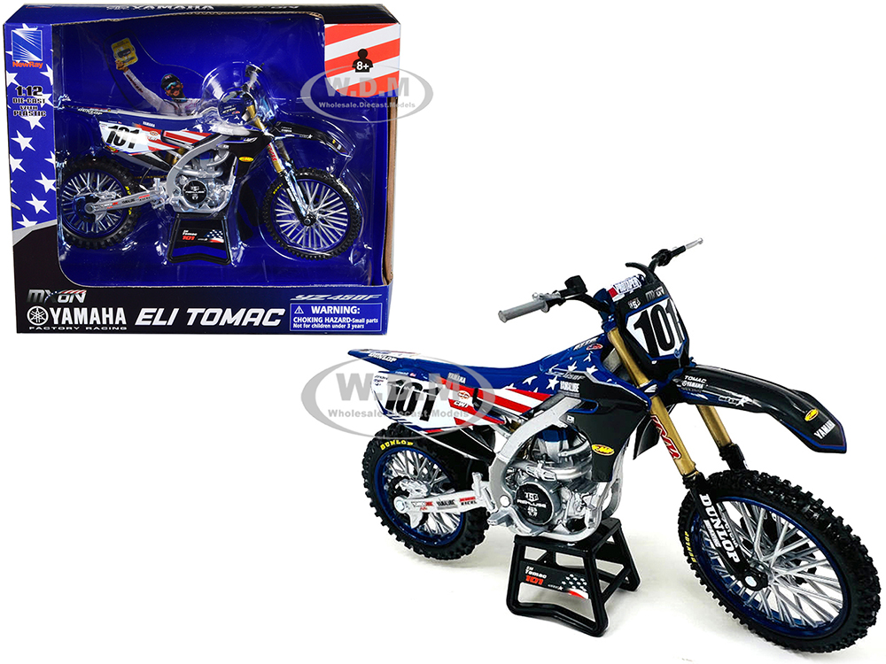 1:12 SCALE MXON YAMAHA YZ450F ELI TOMAC #101